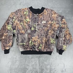 Westark 1/4 Snap Pullover Jacket Men L Lined Trebark Lynch Superflauge LOGO READ